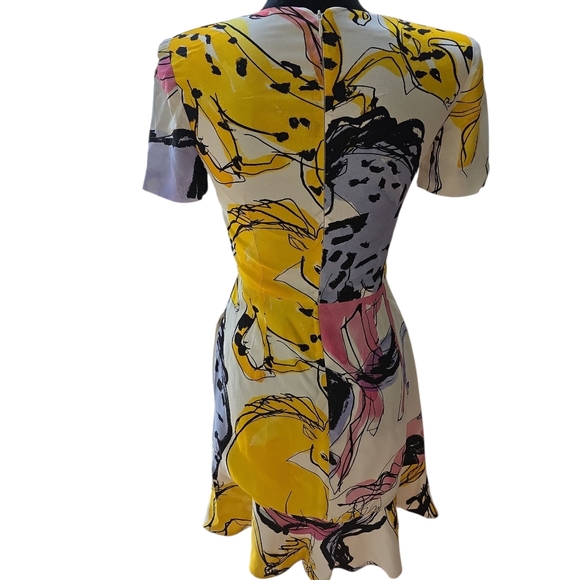 Stella McCartney Watercolor Equestrian Graphic Mini Dress - Picture 2 of 12